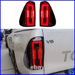 2x LED Tail Lights For Toyota Hilux UTE REVO 2015+ Rear Lamp Start up Animation