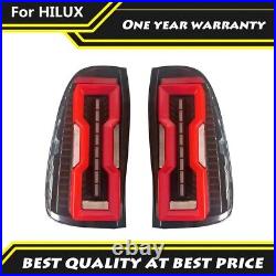 2x LED Tail Lights For Toyota Hilux UTE REVO 2015+ Rear Lamp Start up Animation