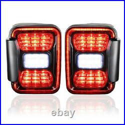 2x LED Tail Lights with Turn Signal Side Marker Lamps For Jeep Gladiator JT 2020+