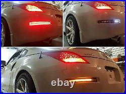3-In-1 LED Tail Light Assy for Nissan 350Z 03-09 Dynamic Turn Signal Brake Lamp