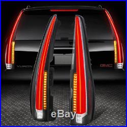 3d Led Barfor 07-14 Tahoe Yukon XL Cadillac Style Tail Light Brake Lamps Red