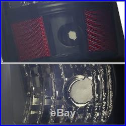 3d Led C-bar For 2003-2007 Chevy Silverado Black Smoked Brake Tail Light/lamp