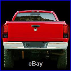 3d Led C-barfor 2002-2006 Dodge Ram Black Housing Smoked Brake Tail Light/lamp
