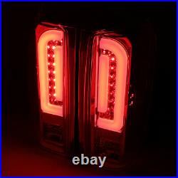 3d Led Neon Tube Barfor 90-97 Ford F150 F250 F350 Tail Light Brake Lamp Smoked