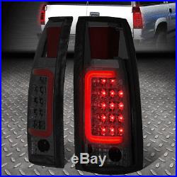 3d Led Red Barfor 1988-2000 Chevy C/k Pickup Chrome Tint Tail Light Brake Lamp