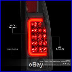 3d Led Red Barfor 1988-2000 Chevy C/k Pickup Chrome Tint Tail Light Brake Lamp