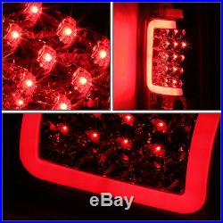 3d Led Red Barfor 1988-2000 Chevy C/k Pickup Chrome Tint Tail Light Brake Lamp