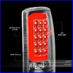 3d Led Red Barfor 2000-2006 Gmc Yukon/tahoe Black Clear Tail Light Brake Lamp