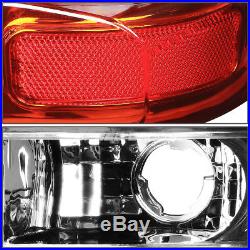 3d Led Red Barfor 2000-2006 Gmc Yukon/tahoe Chrome Red Tail Light Brake Lamp