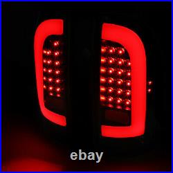 3d Led Tube Barfor 05-15 Toyota Tacoma Tail Light Brake Parking Lamps Black