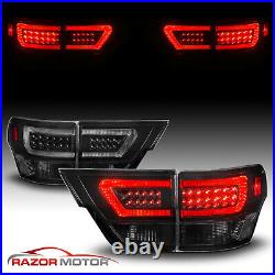 4PCS LED C Bar Tail Lights Pair For 2011-2013 Jeep Grand Cherokee Black Smoke