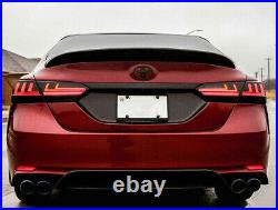 4PCS LED Clear Tail Lights For Toyota Camry 2018- 2021 Start-up Animation