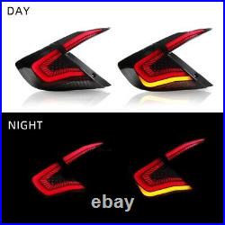 4PCS LED Sequential Tail Lights For Honda Civic Sedan 2016-2021 Rear Lamps