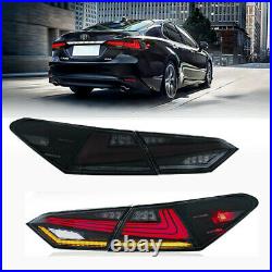 4PCS LED Smoked Tail Lights For Toyota Camry 2018- 2021 Start-up Animation