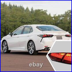 4PCS LED Smoked Tail Lights For Toyota Camry 2018- 2021 Start-up Animation