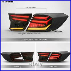 4PCS LED Tail Lights Kit for Honda Accord Sedan 2018-2022 Smoked Rear Light