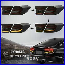 4PCS LED Tail Lights Kit for Honda Accord Sedan 2018-2022 Smoked Rear Light