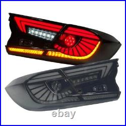 4PCS LED Tail Lights for 2018-2022 10th Gen Honda Accord Brake Light Smoked Lens