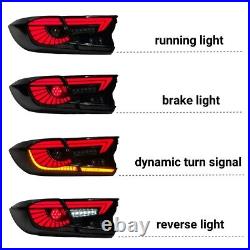 4PCS LED Tail Lights for 2018-2022 10th Gen Honda Accord Brake Light Smoked Lens