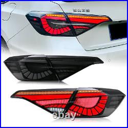 4PCS V1 LED Tail Lights for 2022-2024 Honda Civic Sedan 11th Gen Smoked Lights