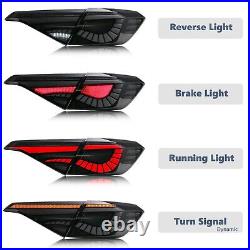 4PCS V1 LED Tail Lights for 2022-2024 Honda Civic Sedan 11th Gen Smoked Lights