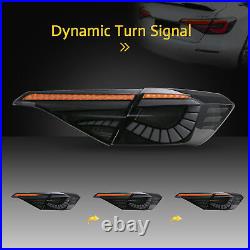 4PCS V1 LED Tail Lights for 2022-2024 Honda Civic Sedan 11th Gen Smoked Lights