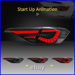 4PCS V1 LED Tail Lights for 2022-2024 Honda Civic Sedan 11th Gen Smoked Lights