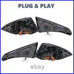 4PCS V1 LED Tail Lights for 2022-2024 Honda Civic Sedan 11th Gen Smoked Lights