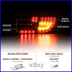 4PC Complete Set For 09-10 Toyota Corolla Smoke LED Brake Signal Tail Light
