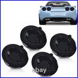 4pcs LED Tail Lights Brake Lamps Fit For 05-13 Chevrolet Corvette C6 Coupe Black