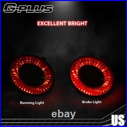 4pcs LED Tail Lights Brake Lamps Fit For 05-13 Chevrolet Corvette C6 Coupe Black