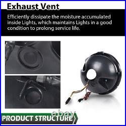 4pcs LED Tail Lights Brake Lamps Fit For 05-13 Chevrolet Corvette C6 Coupe Black