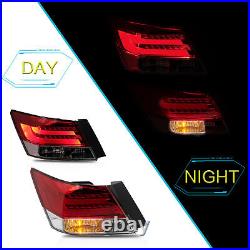4x Red LED Tail Lights For Honda Accord 2008 2009 2010 2011 2012 2013 rear Lam