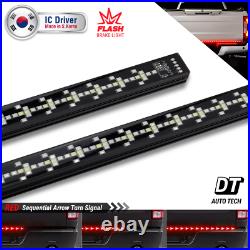 60 Arrow LED Tailgate Light Bar Sequential Turn Signal Flash Strobe Brake Stop