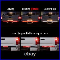 60 Arrow LED Tailgate Light Bar Sequential Turn Signal Flash Strobe Brake Stop