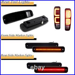 6PCS Smoke LED Tail Light & Side Marker Lamp For Ford F150 F250 E150 Truck 73-79