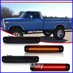 6PCS Smoke LED Tail Light & Side Marker Lamp For Ford F150 F250 E150 Truck 73-79