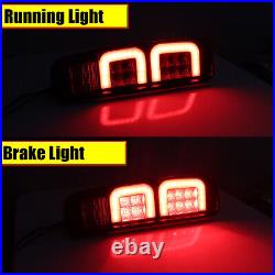 6PCS Smoke LED Tail Light & Side Marker Lamp For Ford F150 F250 E150 Truck 73-79