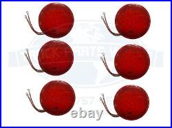6 NEW red LED stop turn and tail BETTS MFG light 710001