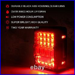 7 LED Headlights Fog Turn Tail Lights Combo Kits For Jeep Wrangler JK JKU 07-17