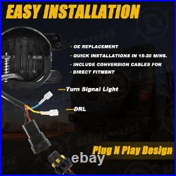 7 LED Headlights Tail Lights Fog Turn Fender Lamps Combo for Jeep Wrangler JK