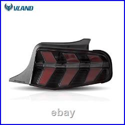 7 Modes Smoked Tail Lights For 2010-2012 Ford Mustang LED with Sequential Signal