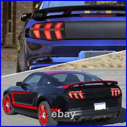 7 Modes Smoked Tail Lights For 2010-2012 Ford Mustang LED with Sequential Signal