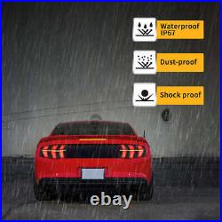 7 Modes Smoked Tail Lights For 2010-2012 Ford Mustang LED with Sequential Signal