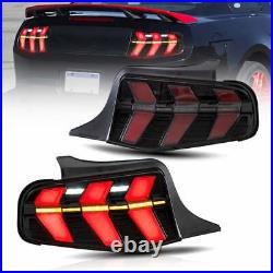 7 Modes Smoked Tail Lights For 2010-2012 Ford Mustang LED with Sequential Signal