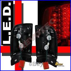 94-01 Dodge Ram 1500 2500 3500 Pickup Black Headlights Signal + LED Tail Lights