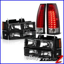 94-98 Chevy C10 C/K 1500 2500 3500 2WD 4WD Red LED Tail Corner Head Lights Lamp