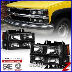 94-98 Chevy C10 C/K 1500 2500 3500 2WD 4WD Red LED Tail Corner Head Lights Lamp