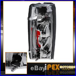 94-98 Chevy C/K1500 Suburban 10PC Projector LED Headlights + Tail Lights Black