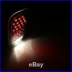 96-00 Dodge Caravan 98-03 Durango LED Tail Lights Pair Set Black Clear Lens